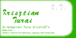 krisztian turai business card